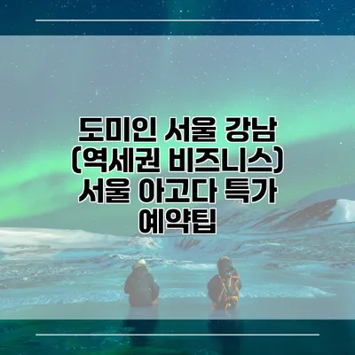 도미인 서울 강남 (역세권 비즈니스) 서울 아고다 특가 예약팁