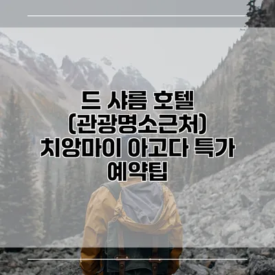 드 샤름 호텔 (관광명소근처) 치앙마이 아고다 특가 예약팁