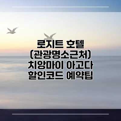 로지트 호텔 (관광명소근처) 치앙마이 아고다 할인코드 예약팁