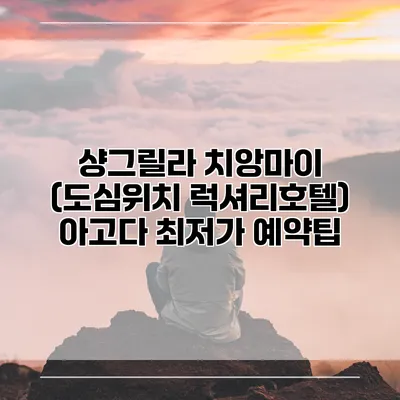 샹그릴라 치앙마이 (도심위치 럭셔리호텔) 아고다 최저가 예약팁