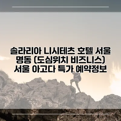 솔라리아 니시테츠 호텔 서울 명동 (도심위치 비즈니스) 서울 아고다 특가 예약정보