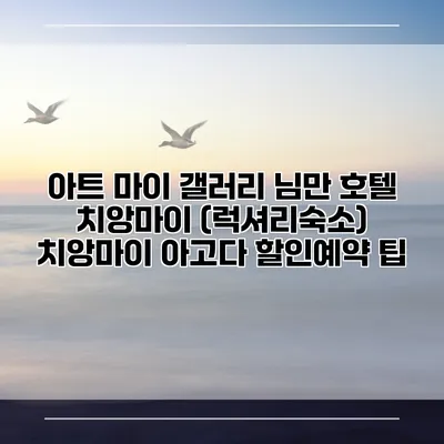 아트 마이 갤러리 님만 호텔 치앙마이 (럭셔리숙소) 치앙마이 아고다 할인예약 팁