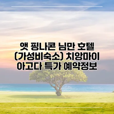 앳 핑나콘 님만 호텔 (가성비숙소) 치앙마이 아고다 특가 예약정보