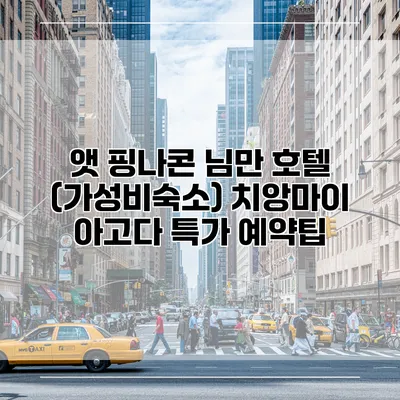앳 핑나콘 님만 호텔 (가성비숙소) 치앙마이 아고다 특가 예약팁