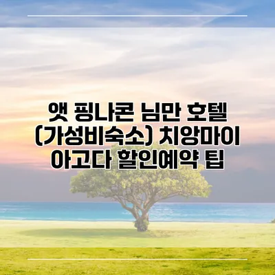 앳 핑나콘 님만 호텔 (가성비숙소) 치앙마이 아고다 할인예약 팁