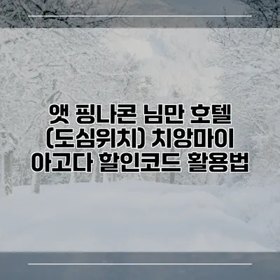 앳 핑나콘 님만 호텔 (도심위치) 치앙마이 아고다 할인코드 활용법