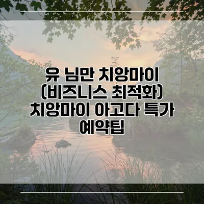 유 님만 치앙마이 (비즈니스 최적화) 치앙마이 아고다 특가 예약팁