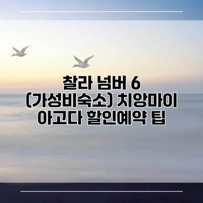 찰라 넘버 6 (가성비숙소) 치앙마이 아고다 할인예약 팁