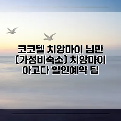 코코텔 치앙마이 님만 (가성비숙소) 치앙마이 아고다 할인예약 팁