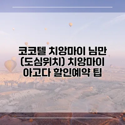 코코텔 치앙마이 님만 (도심위치) 치앙마이 아고다 할인예약 팁