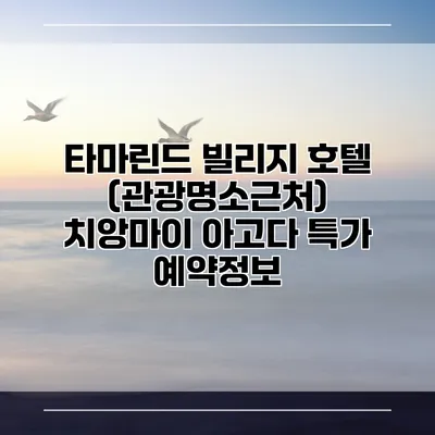 타마린드 빌리지 호텔 (관광명소근처) 치앙마이 아고다 특가 예약정보