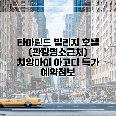 타마린드 빌리지 호텔 (관광명소근처) 치앙마이 아고다 특가 예약정보