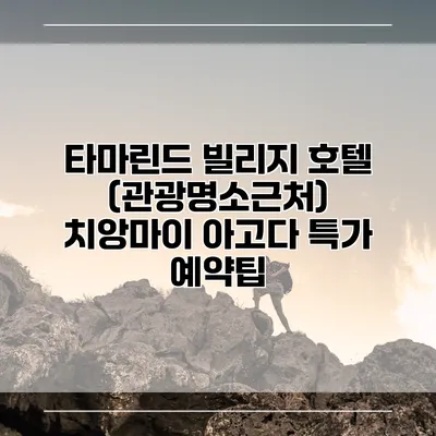 타마린드 빌리지 호텔 (관광명소근처) 치앙마이 아고다 특가 예약팁