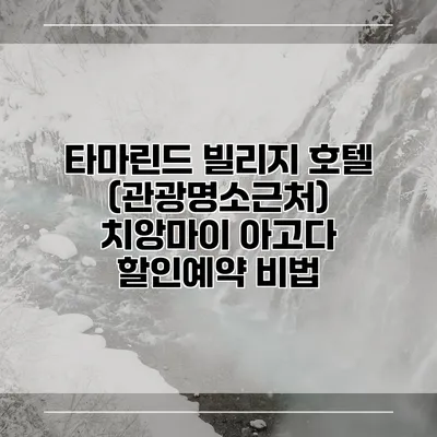 타마린드 빌리지 호텔 (관광명소근처) 치앙마이 아고다 할인예약 비법
