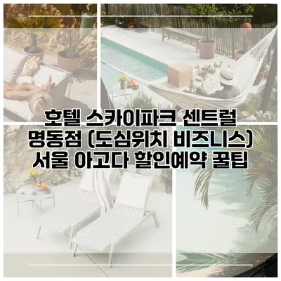 호텔 스카이파크 센트럴 명동점 (도심위치 비즈니스) 서울 아고다 할인예약 꿀팁