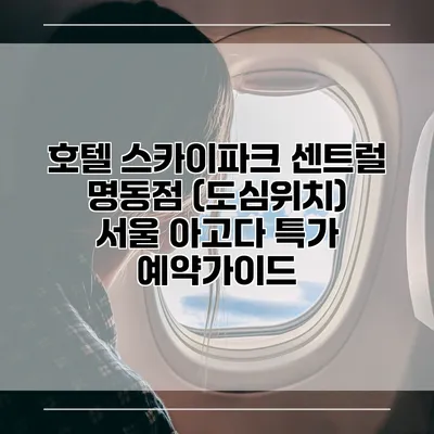호텔 스카이파크 센트럴 명동점 (도심위치) 서울 아고다 특가 예약가이드